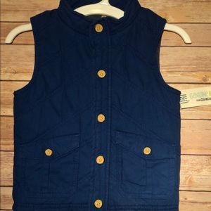 NWT Genuine Kids OshKosh Boys Navy Vest 4T